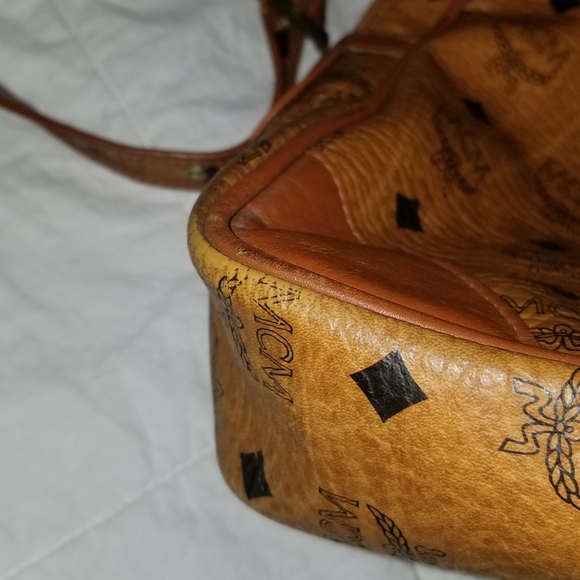 VINTAGE MCM luggage laptop carry on detachable strql bag - Picture 8 of 16